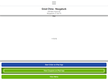 Tablet Screenshot of greatchinanaugatuck.com